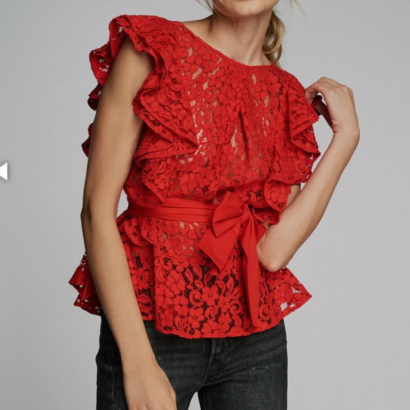 NWT- Marissa Webb Lace Top - Picture 1 of 10